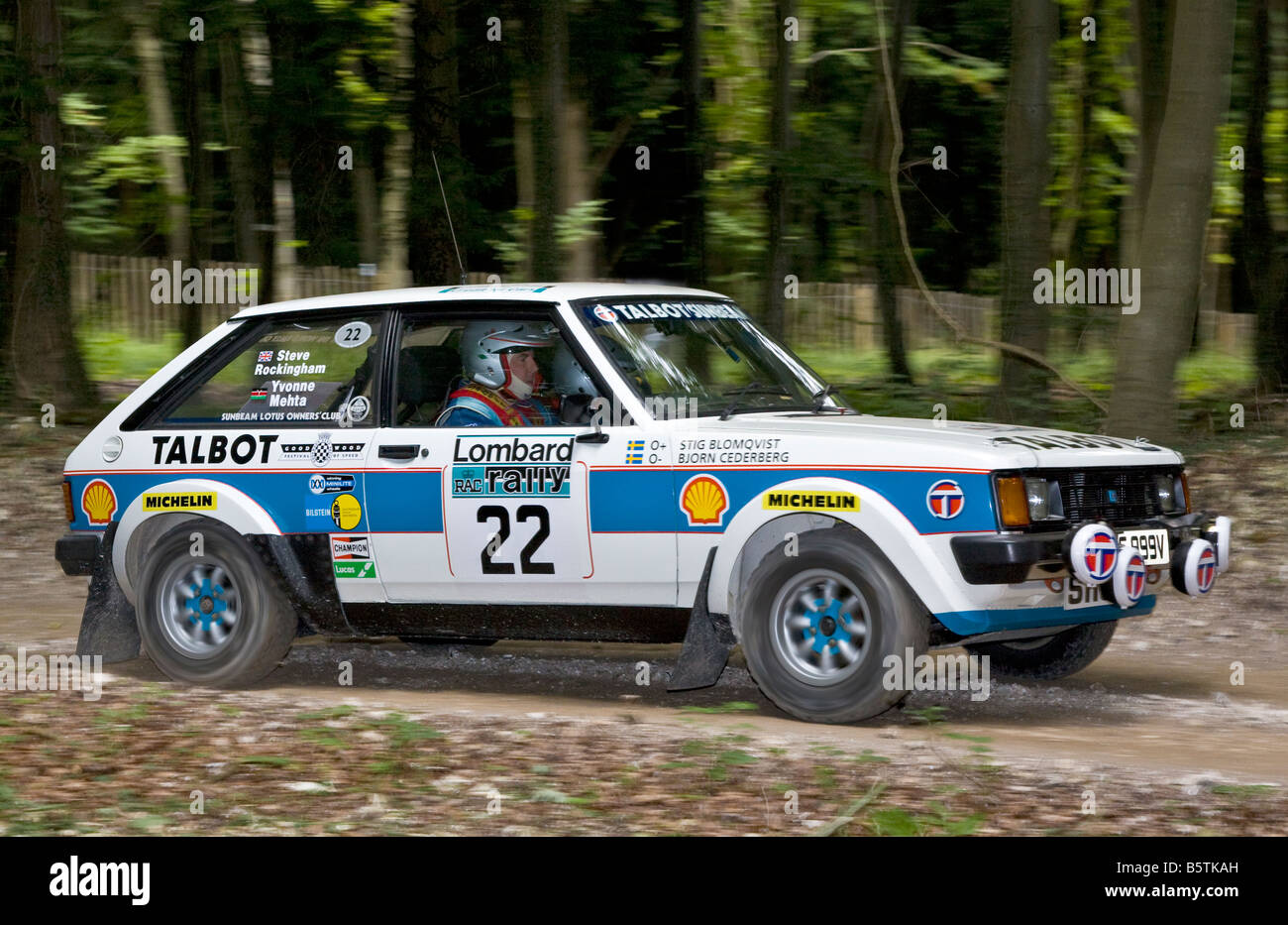 Talbot sunbeam lotus voiture de rallye Banque de photographies et d ...