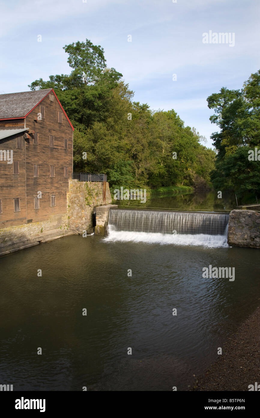 Pine Creek Grist Mill (1848), Den Wildcat State Park, Iowa Banque D'Images