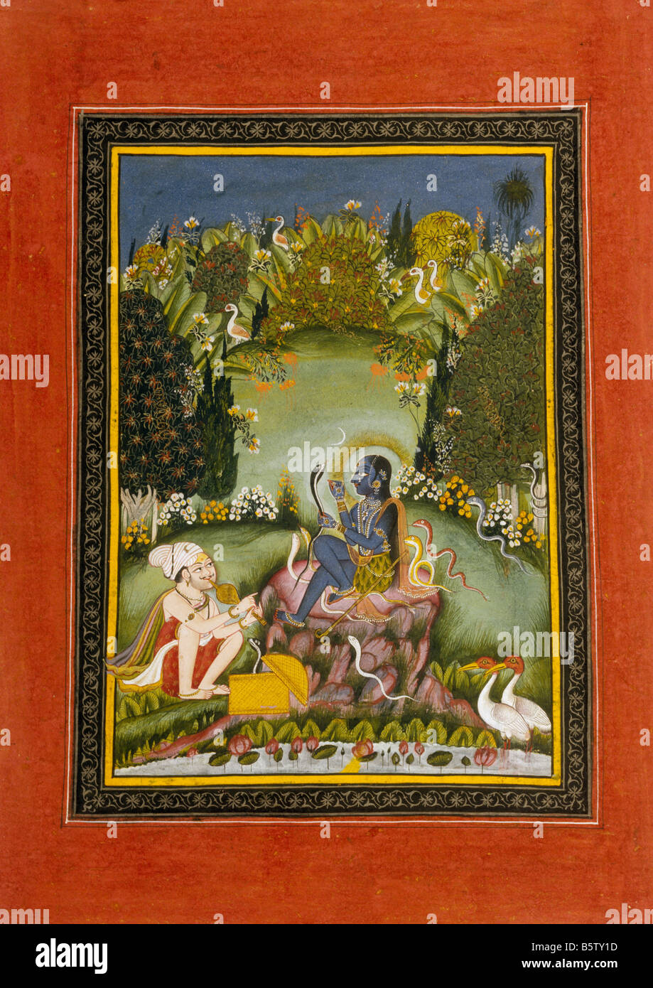 Ragini asavari ragamala. Bundi. C. 1775. Musée national de New Delhi Inde 51 67/25 Banque D'Images