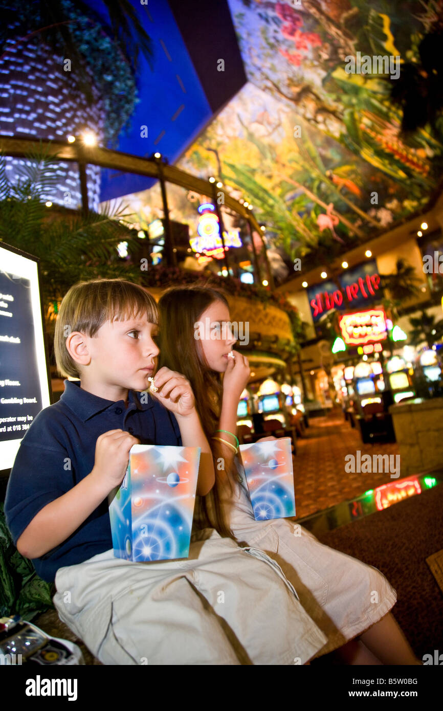 L'Afrique du Sud Sun City Resort de propriété privée dans la partie nord du pays popcorn et vous détendre près du Casino Banque D'Images