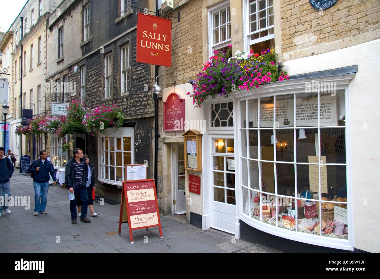 Sally Lunn s accueil de la Sally Lunn Bun à Bath en Angleterre Somerset Banque D'Images