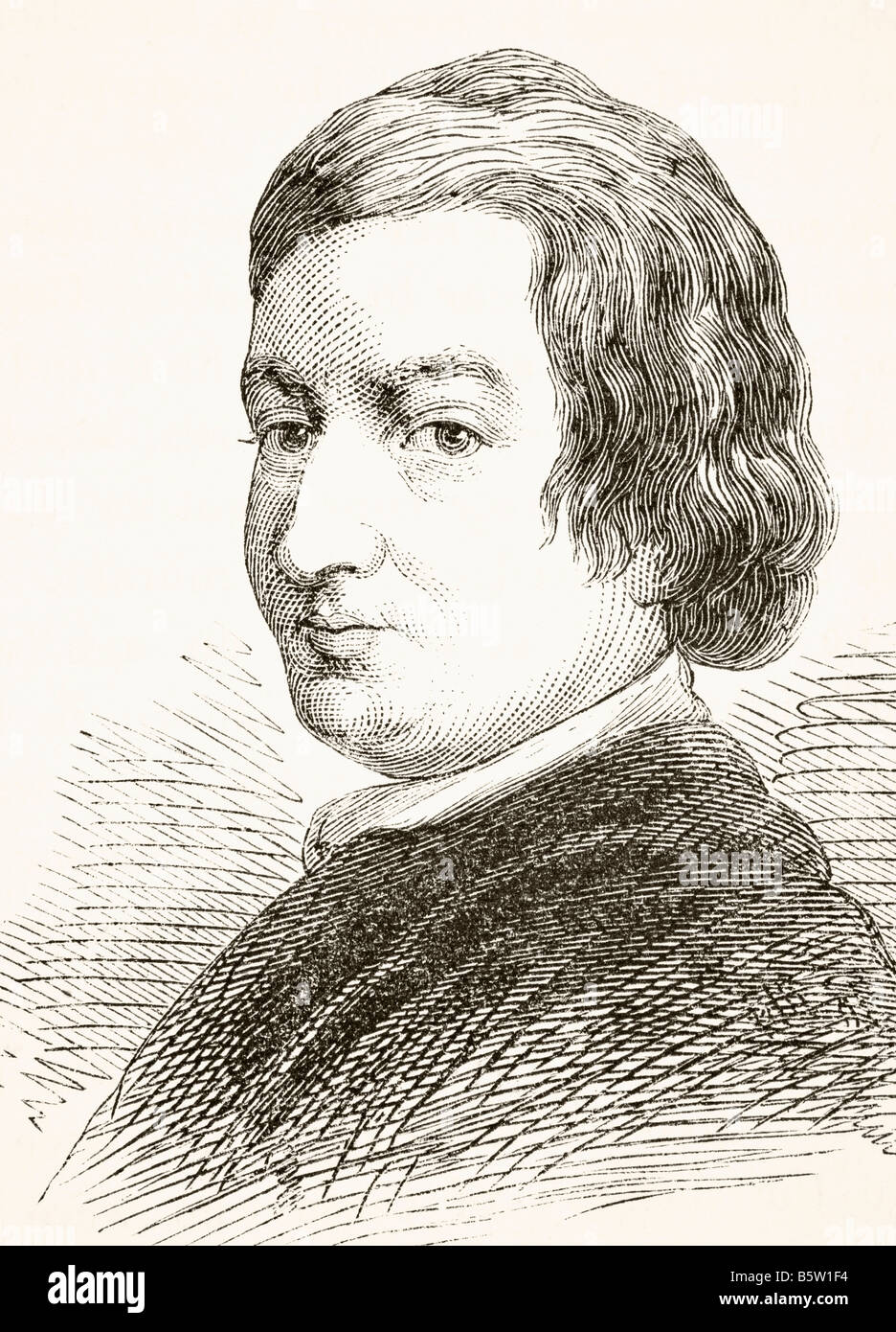 John Dryden, 1631 - 1700. Poète anglais, critique littéraire, traducteur et dramaturge. Poète lauréat. Banque D'Images
