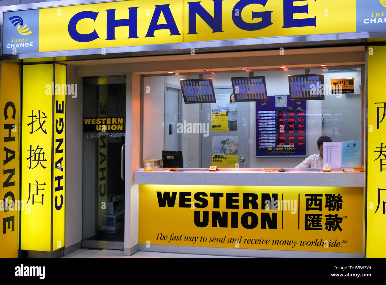 Change exchange office western union bank Banque de photographies et  d'images à haute résolution - Alamy