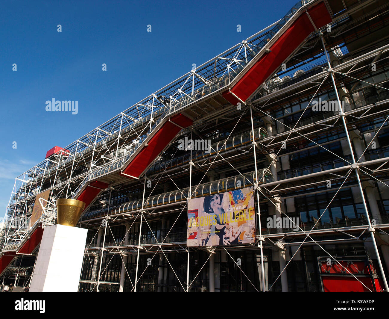 Centre Georges Pompidou Paris MNAM Landmark france Banque D'Images