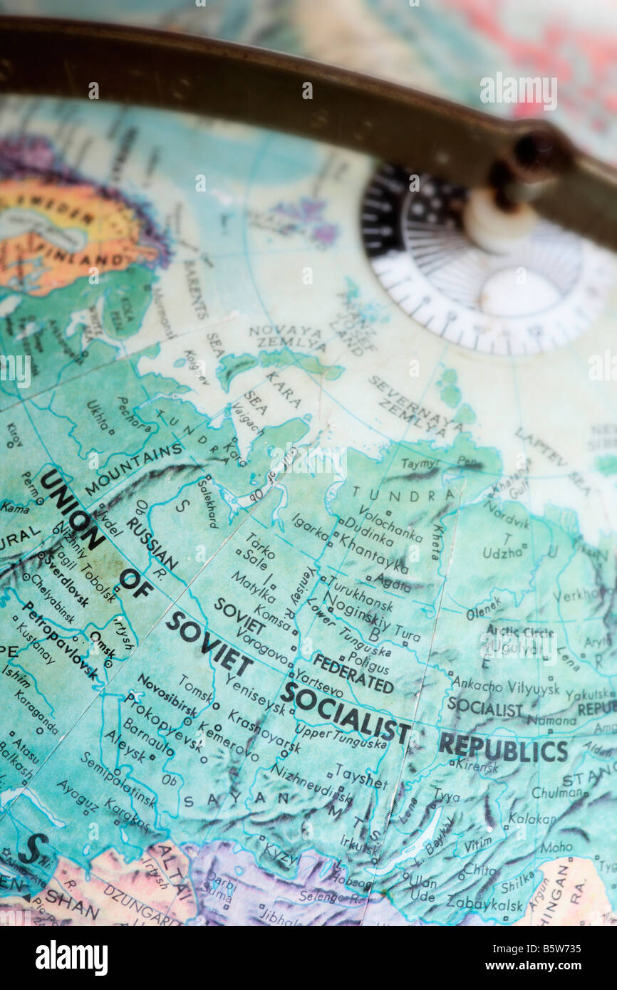 Mapa De La Urss Banque De Photographies Et Dimages Haute Rsolution
