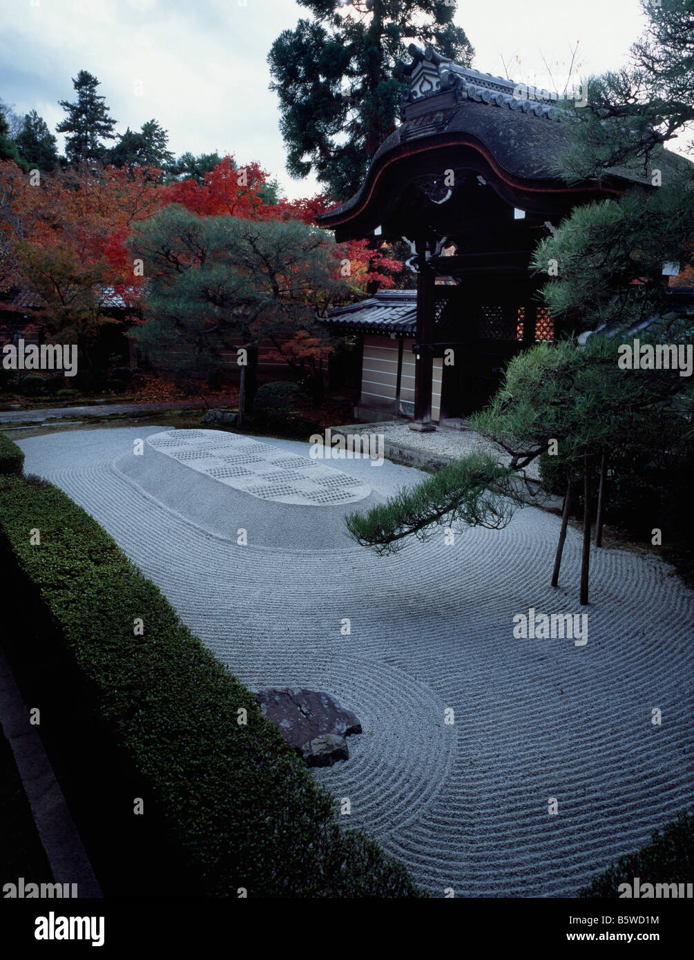 Hojo-In Nanzen-Ji Jardin Zen - Kyoto Banque D'Images