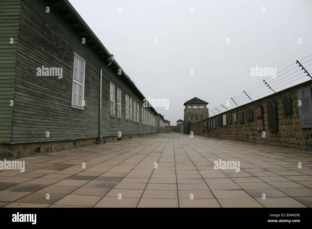Camp de concentration nazi de Mauthausen II Guerre mondiale. Banque D'Images