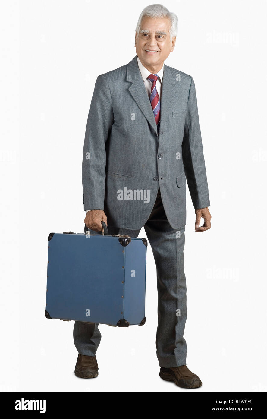 Fond blanc valise homme d'affaires Banque de photographies et d’images ...
