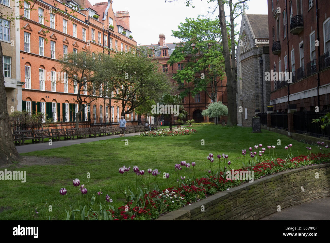 Mount Street Gardens Mayfair Londres GB UK Banque D'Images
