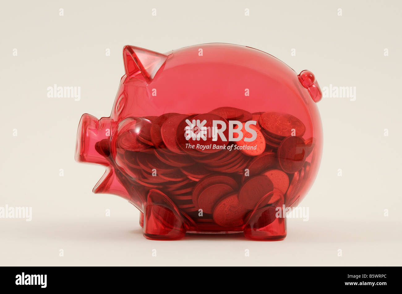 RBS complète Tirelire Banque D'Images