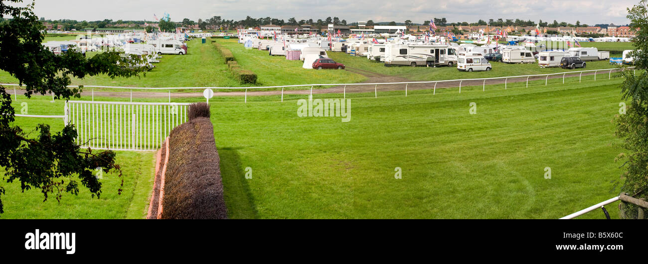 Hippodrome caravan rally Stratford upon Avon warwickshire angleterre uk Banque D'Images