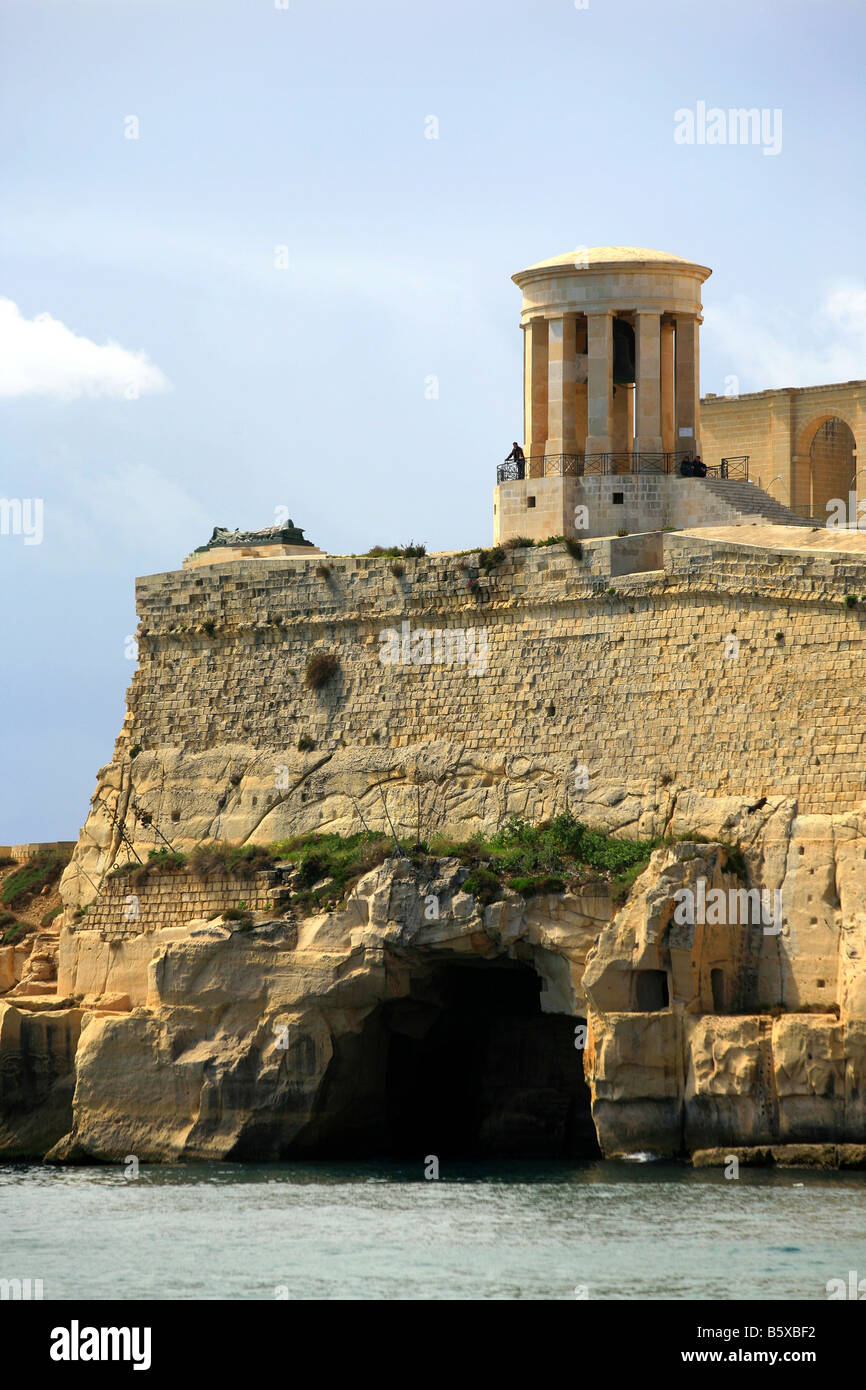 Siège Bell Memorial La Valletta Malta Banque D'Images