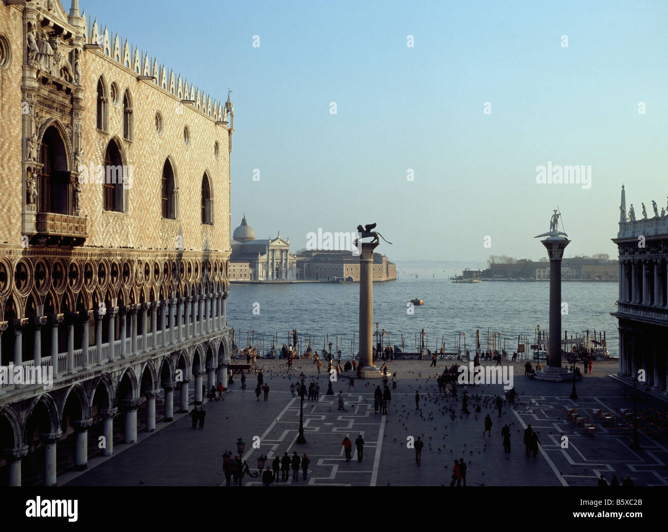 Doge's Palace & Venise Piazzetta Banque D'Images