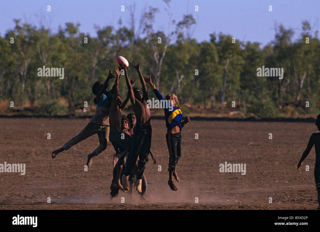 Aboriginal Sports carnival, outback Australie Banque D'Images