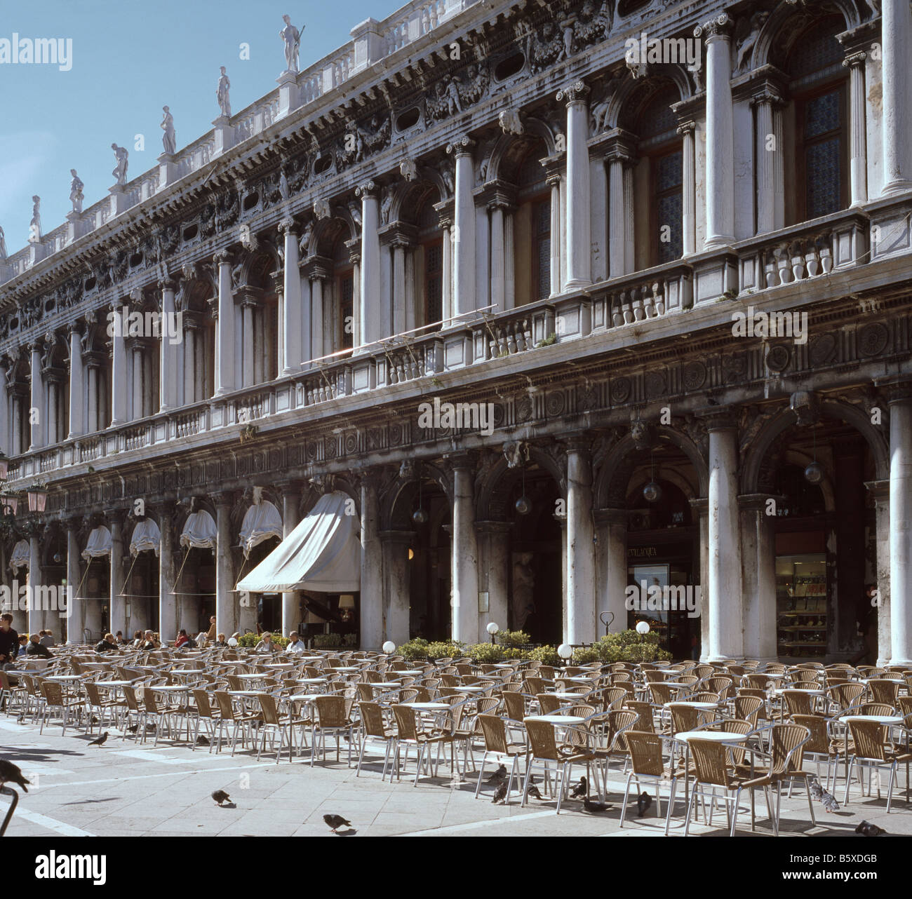 La bibliothèque Sansovino Venice Banque D'Images