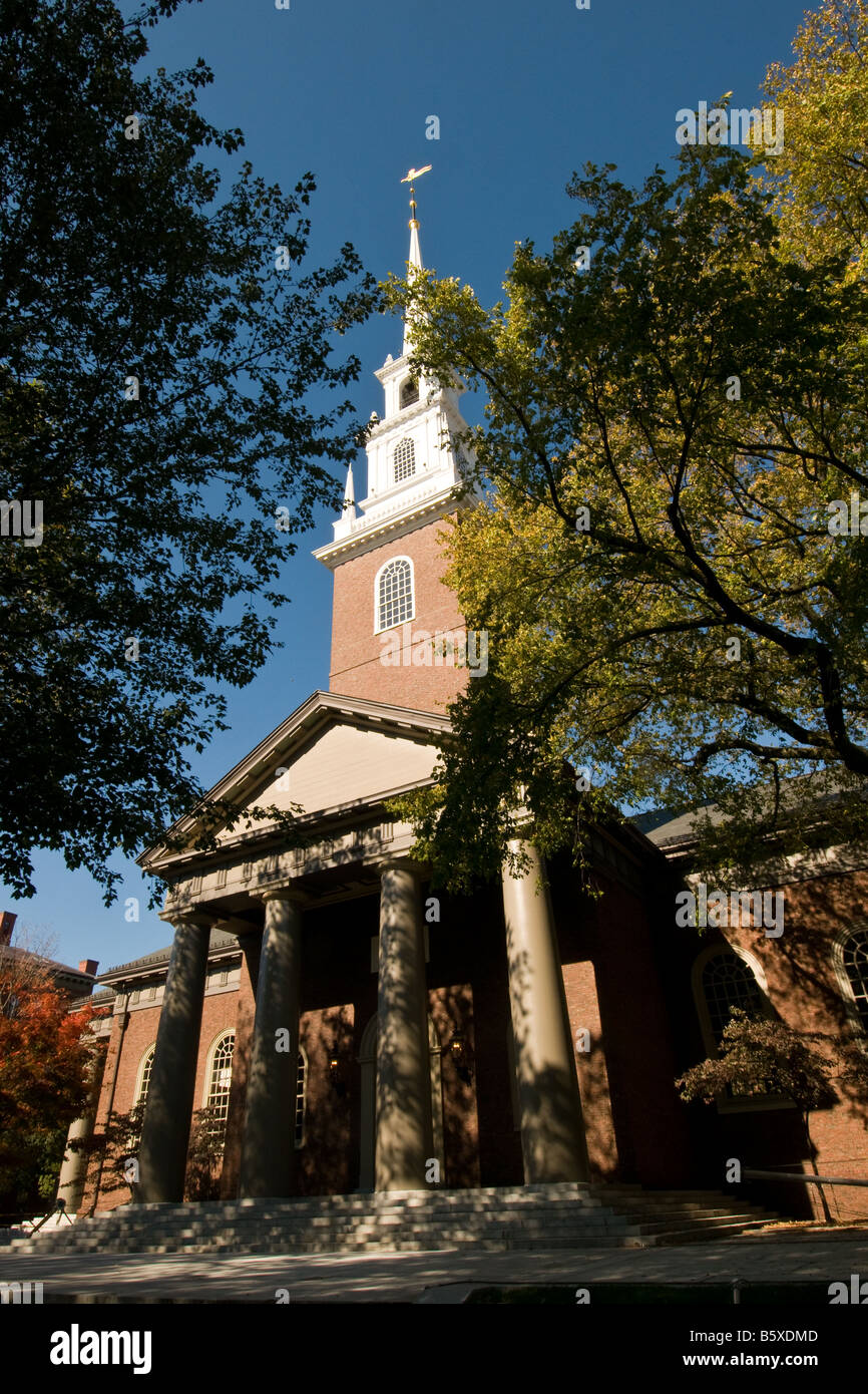 Memorial Church, l'Université de Harvard, Cambridge MASS USA Banque D'Images