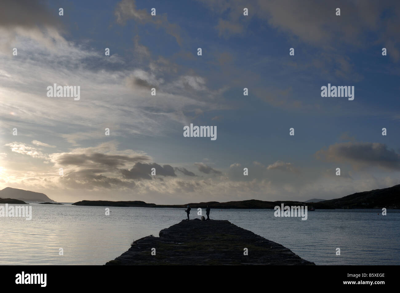 Pier, comté de Kerry Banque D'Images