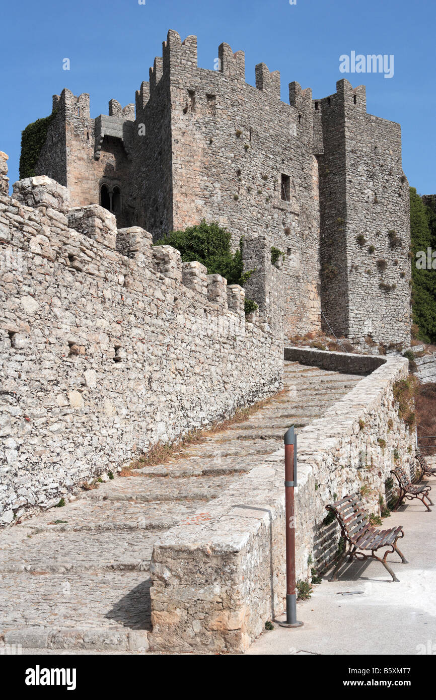 Castello di Venere, Erice, Sicile Banque D'Images