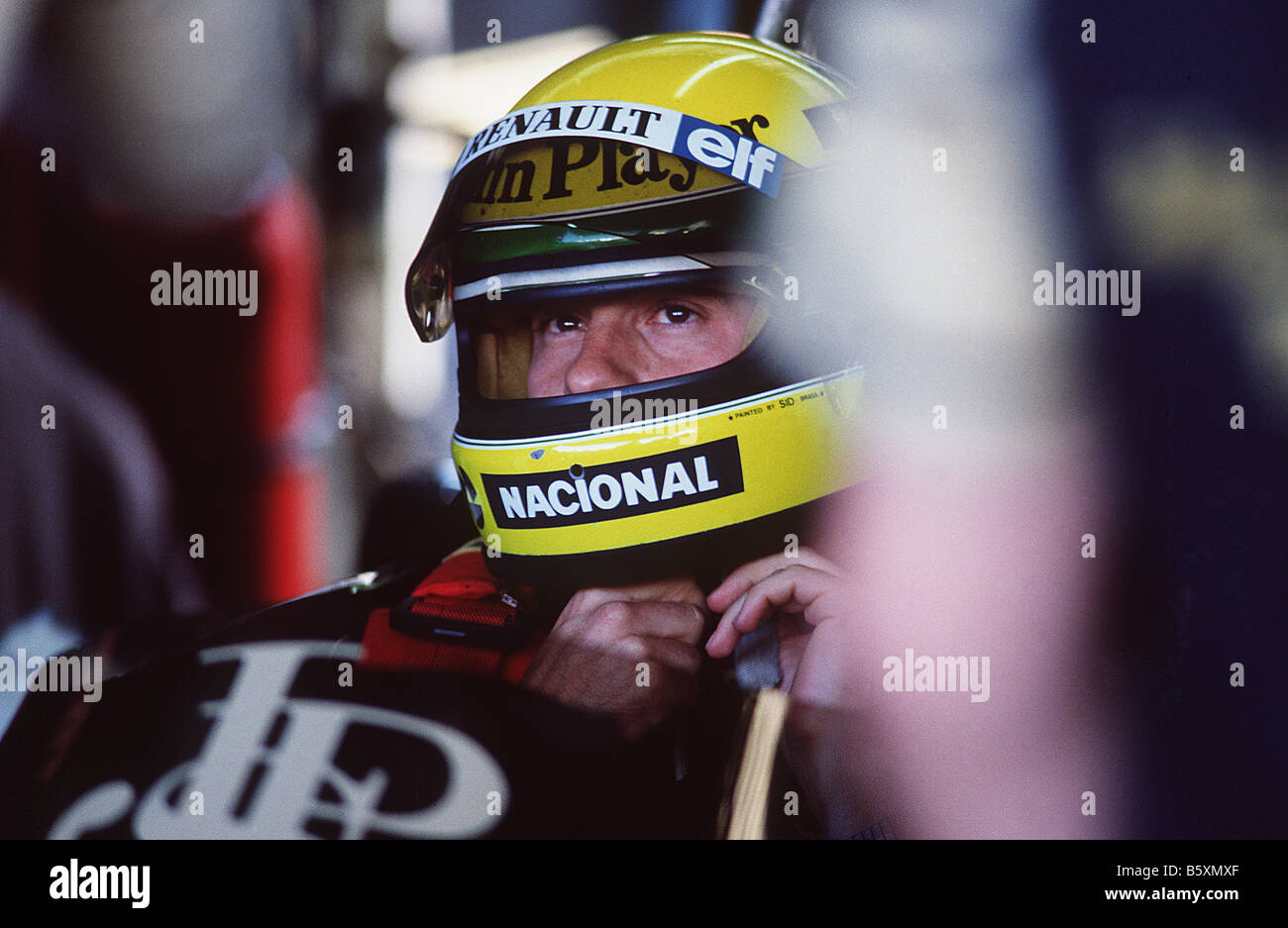 Champion du Monde Brésilien Ayrton Senna Grand Prix photo à Brands