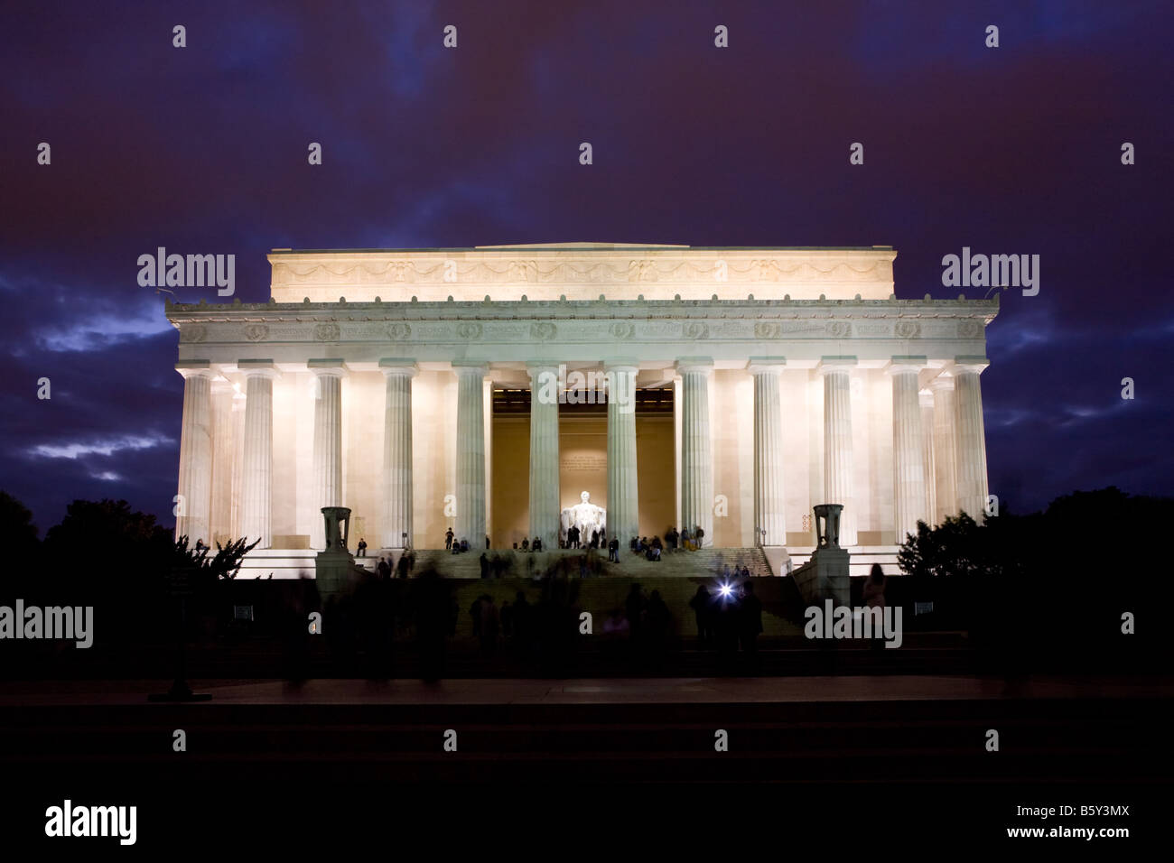 Le Lincoln Memorial à Washington D.C. Banque D'Images