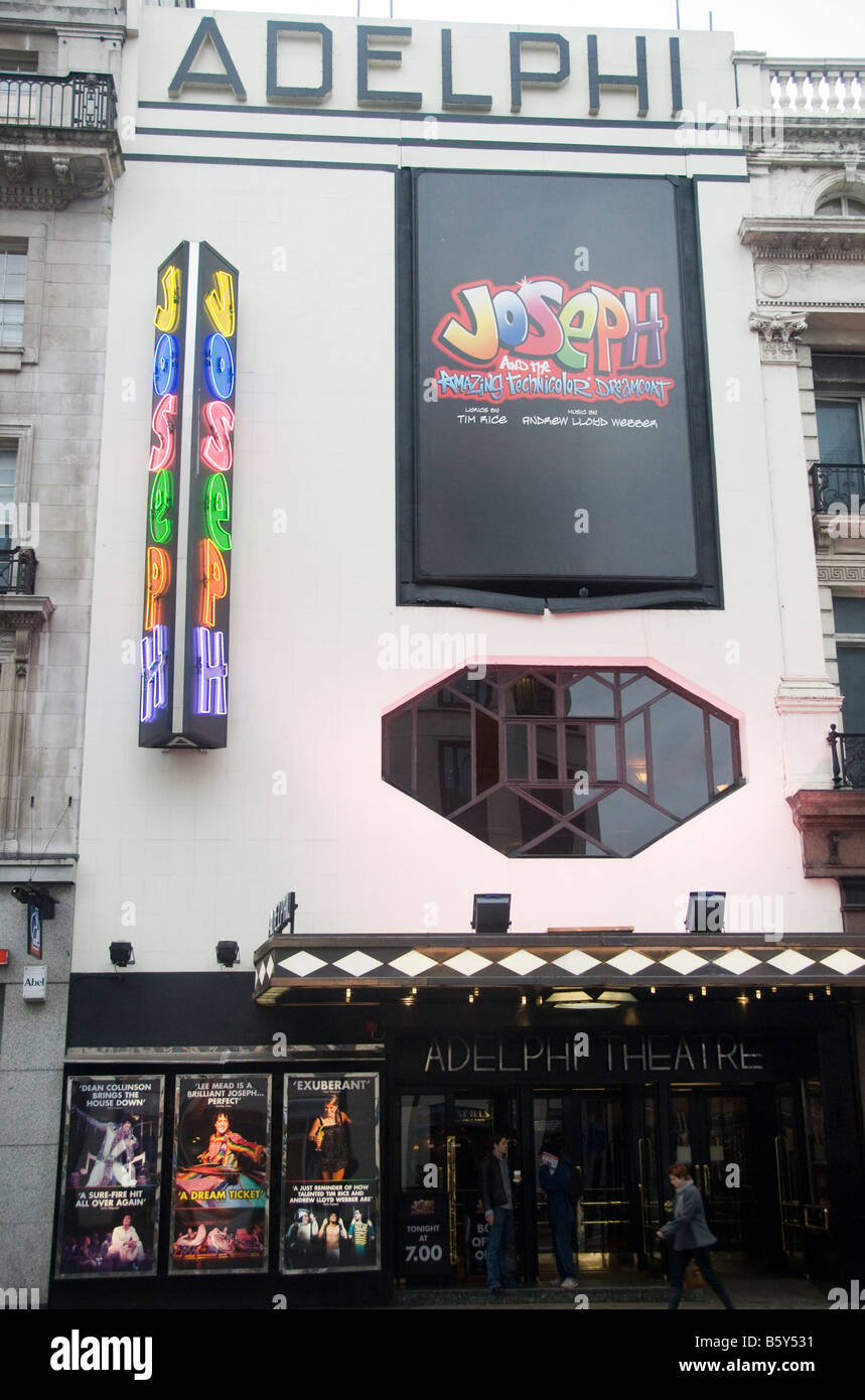 Joseph et le Technicolor étonnant Dreamcoat au Adelphi Theatre Strand Londres Banque D'Images