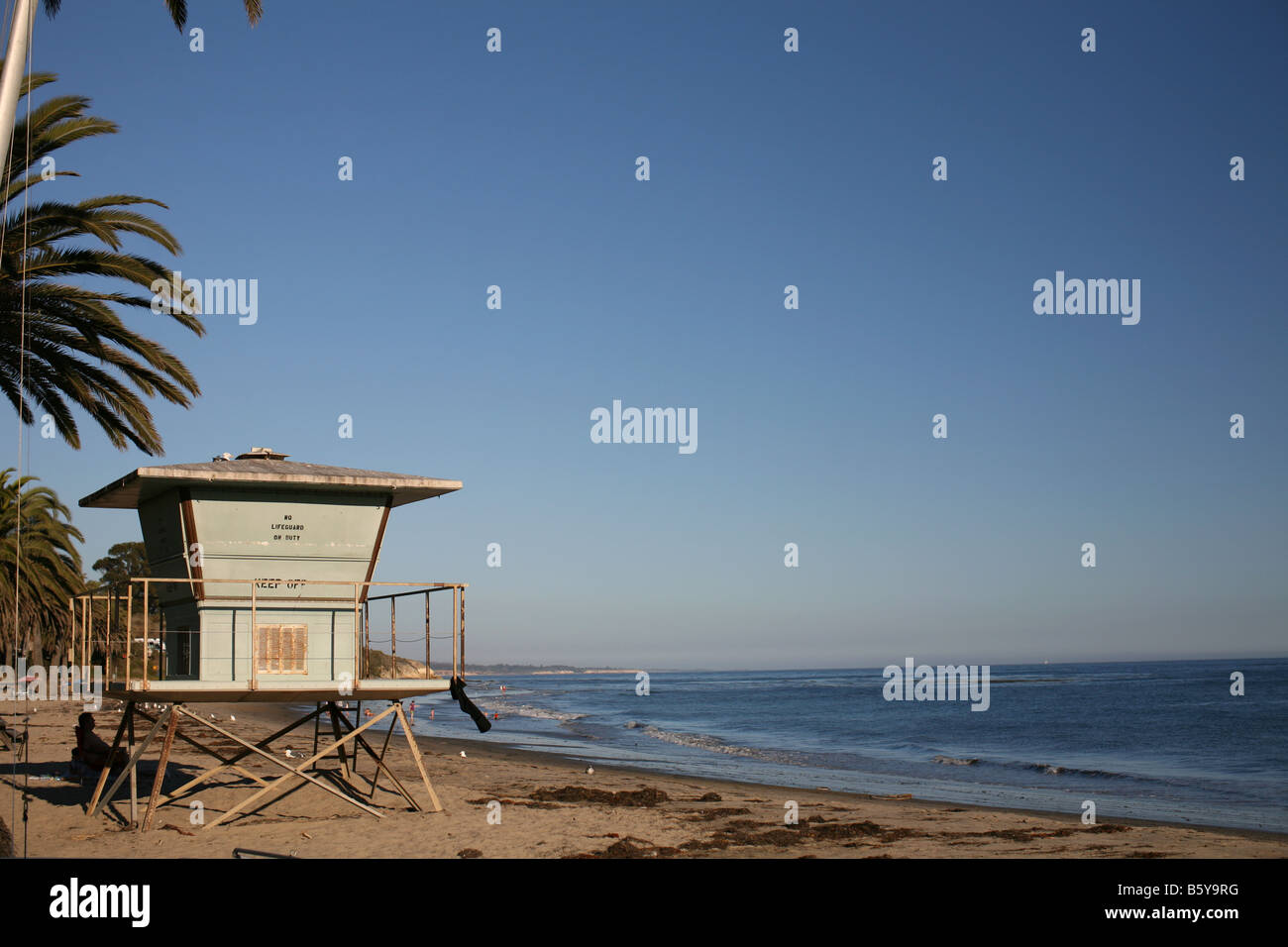 Lifeguard Station La Refugio California State Beach Banque D'Images