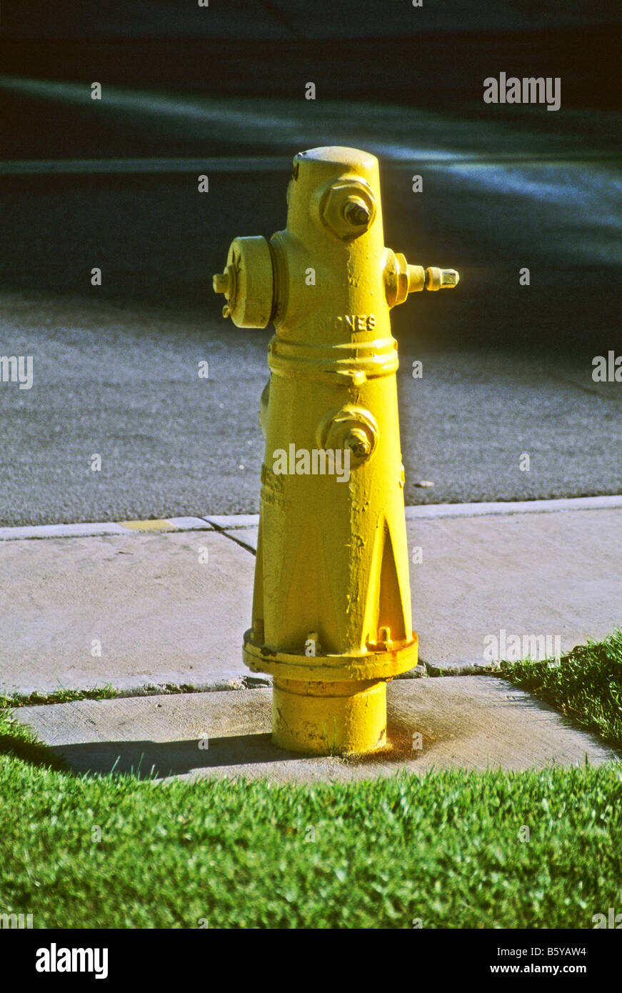 Fireplug jaune. Banque D'Images