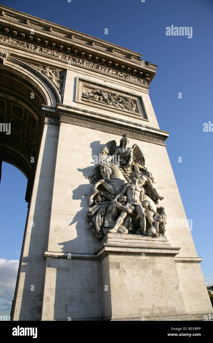 Arc de Triomphe Paris Banque D'Images