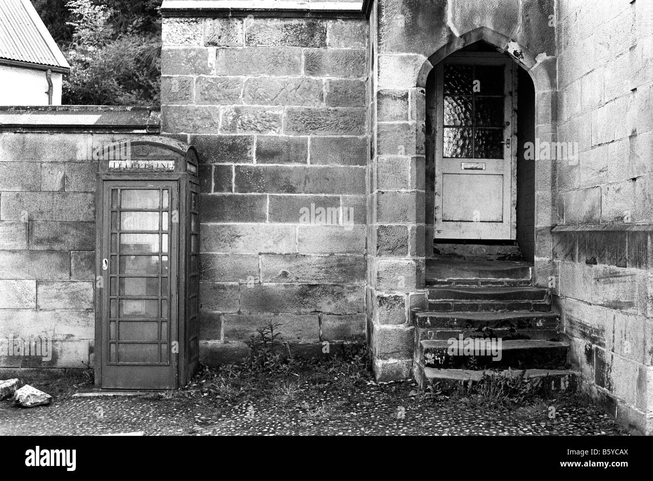 UK Angleterre Cheshire Harthill K6 téléphone fort dans Bolesworth Castle estate village Banque D'Images