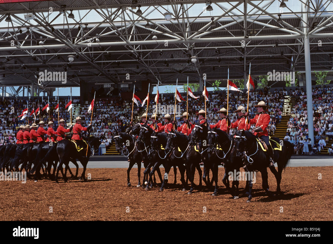 Image rétro les monts canadiens à cheval Vancouver Colombie-Britannique Canada Banque D'Images