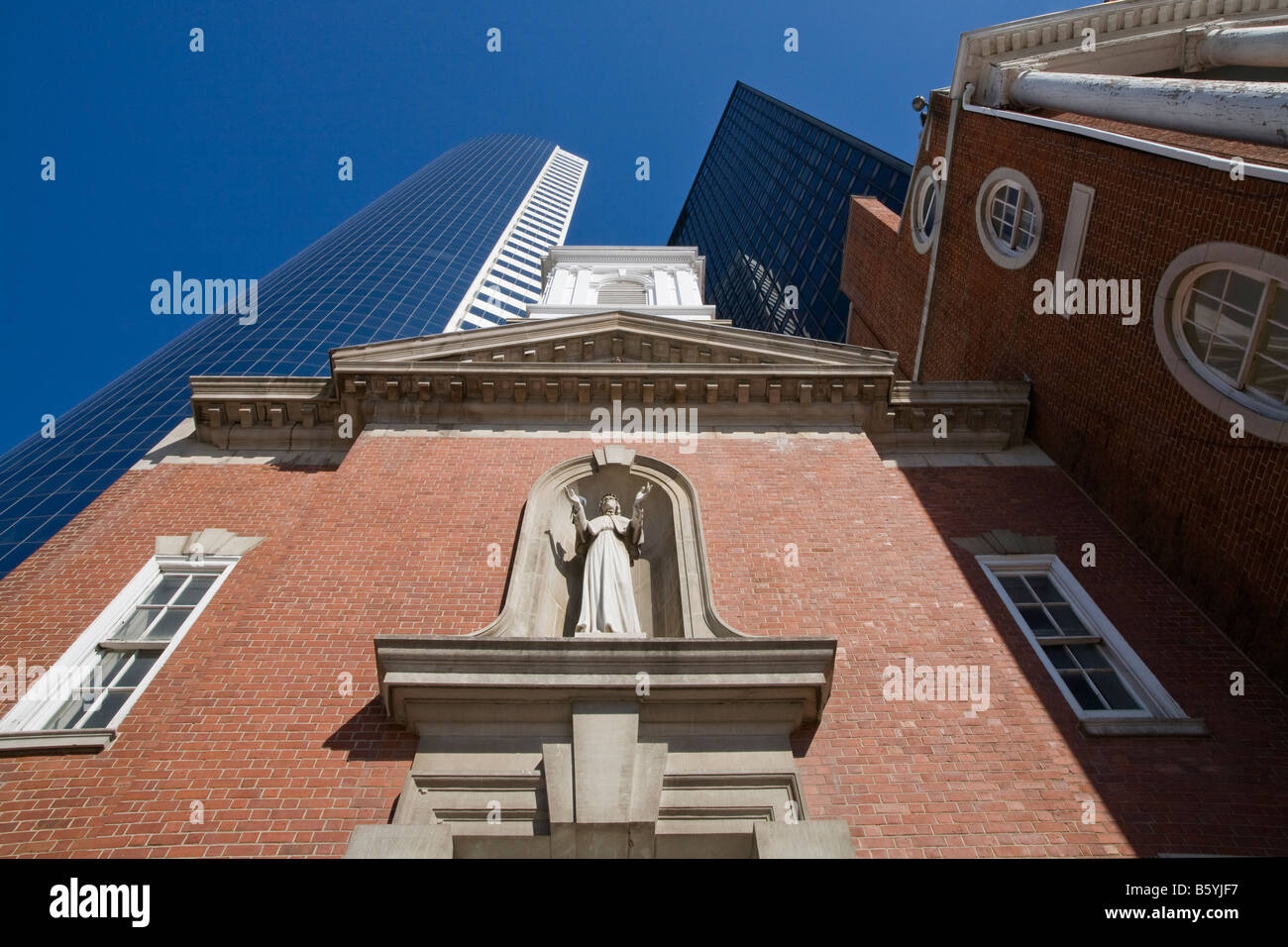 Le culte d'Elizabeth Ann Seton dans Financial District, New York City USA Banque D'Images