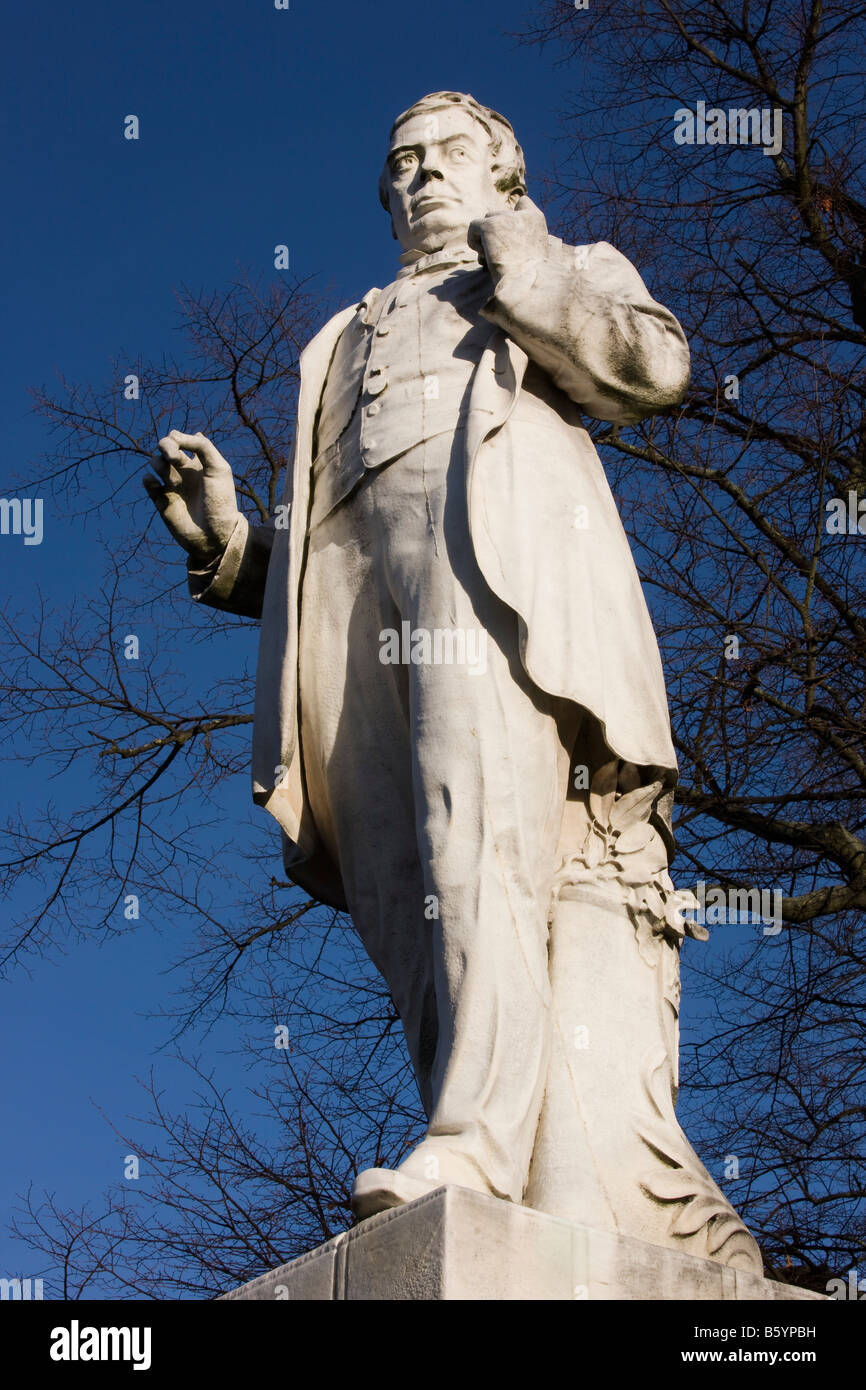 Statue de George Leeman 1809AD 1882AD fondateur de la North Eastern Railway Banque D'Images