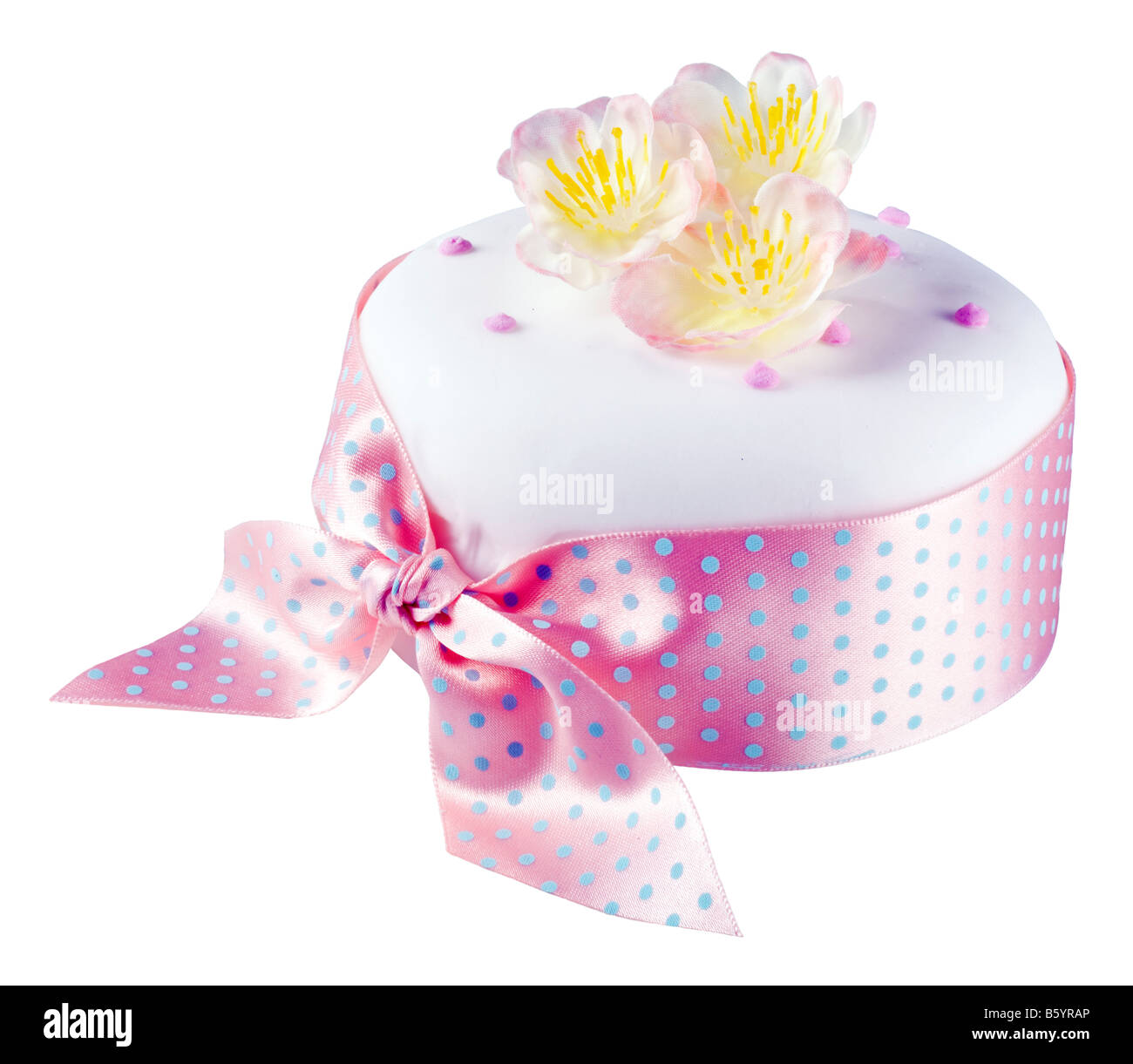 Printemps Pâques glacé gâteau, CUT OUT Banque D'Images