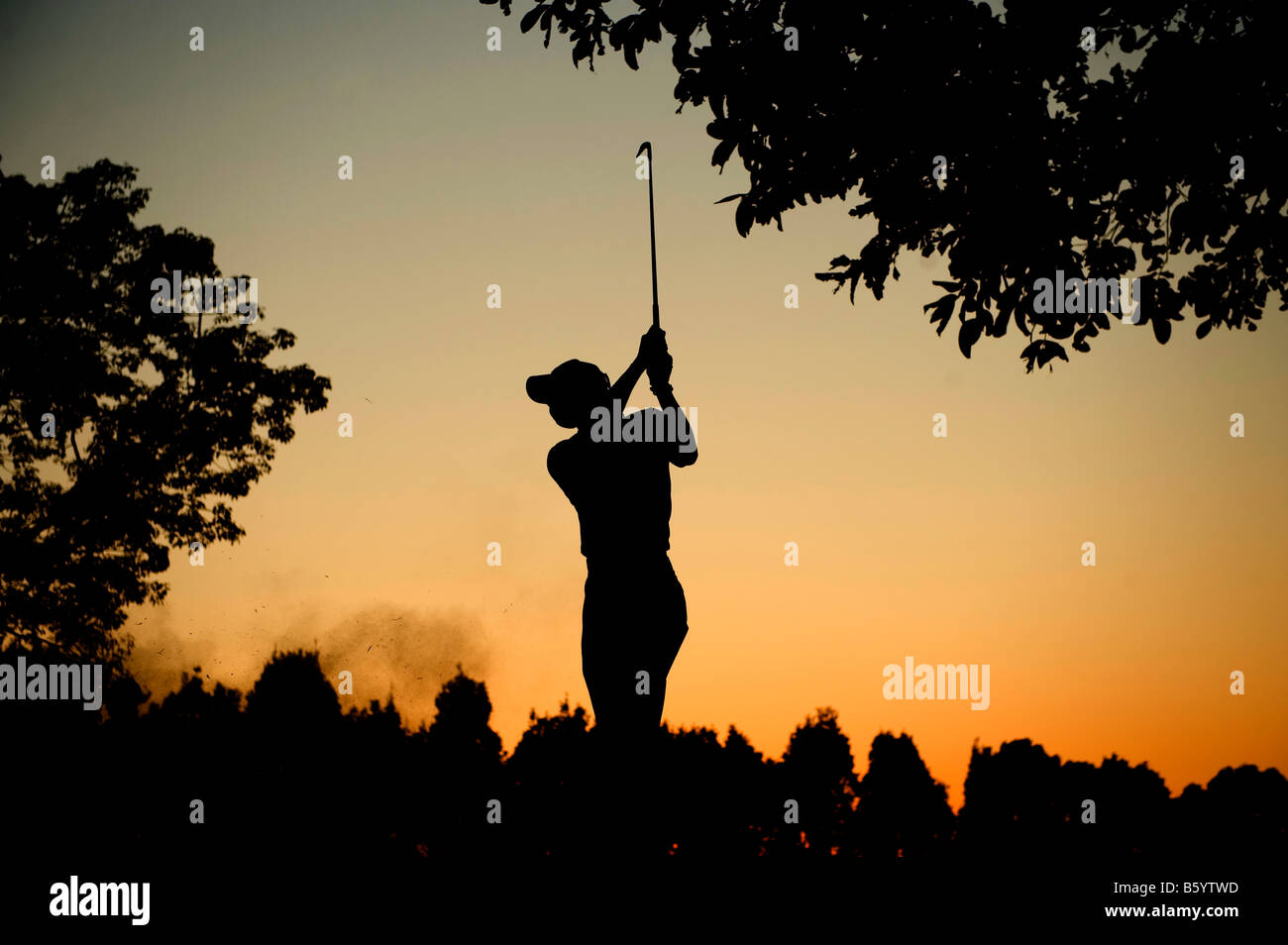 Pablo Larrazabal d'Espagne participe au soir lors de la 50e Golf UBS Hong Kong Open Championship 2008 Banque D'Images