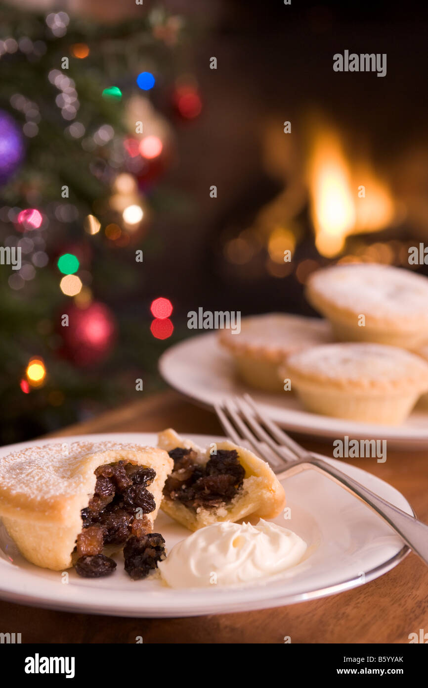 Mince Pie Crème de Cognac Banque D'Images