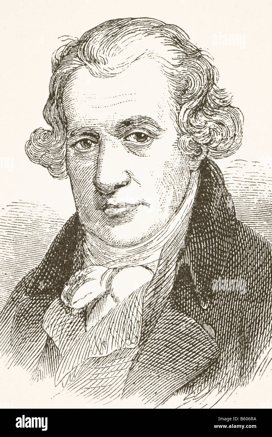 James Watt, 1736 - 1819. L'inventeur écossais et ingénieur en mécanique. Banque D'Images