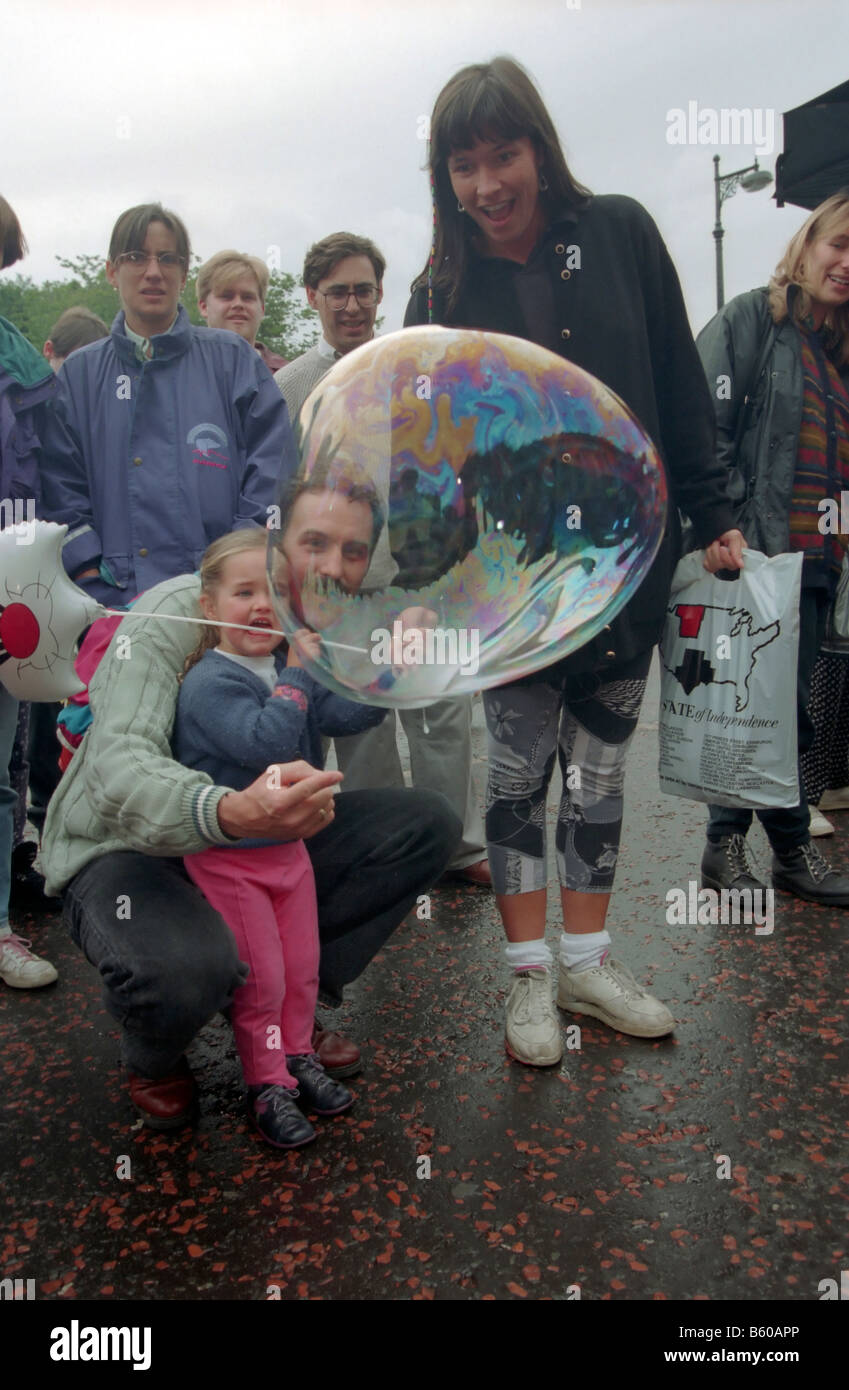 Edinburgh Festival Fringe et artistes de rue, au pied de la butte Banque D'Images