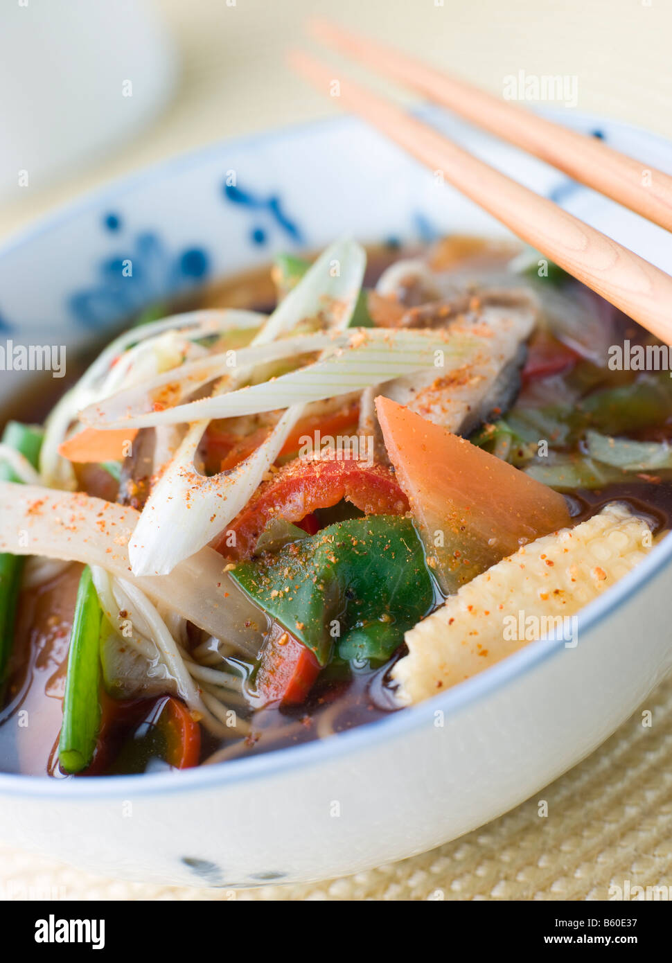 Soupe de légumes japonais Banque D'Images