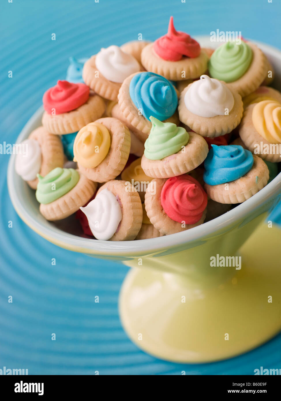 Plat de Biscuits Gem glacé Banque D'Images