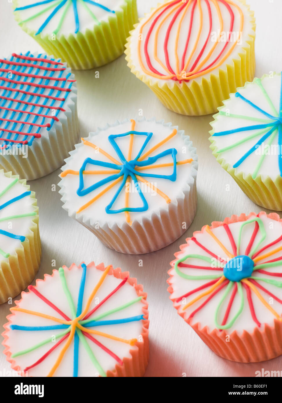 Coupe Kaliedoscope Gâteaux Banque D'Images