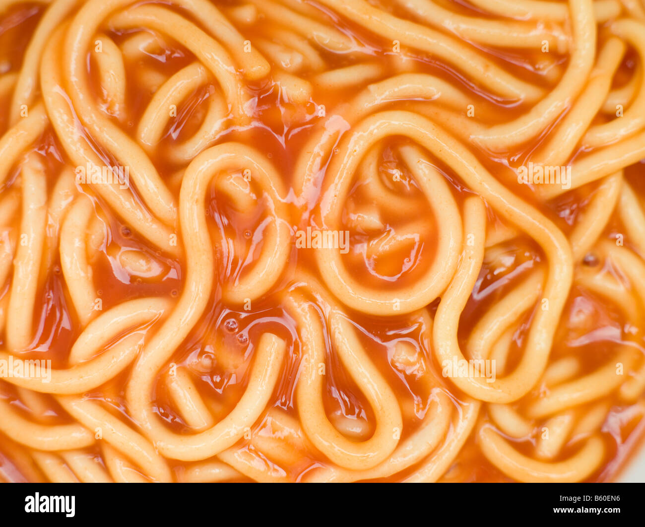 Spaghettis à la sauce tomate Banque D'Images