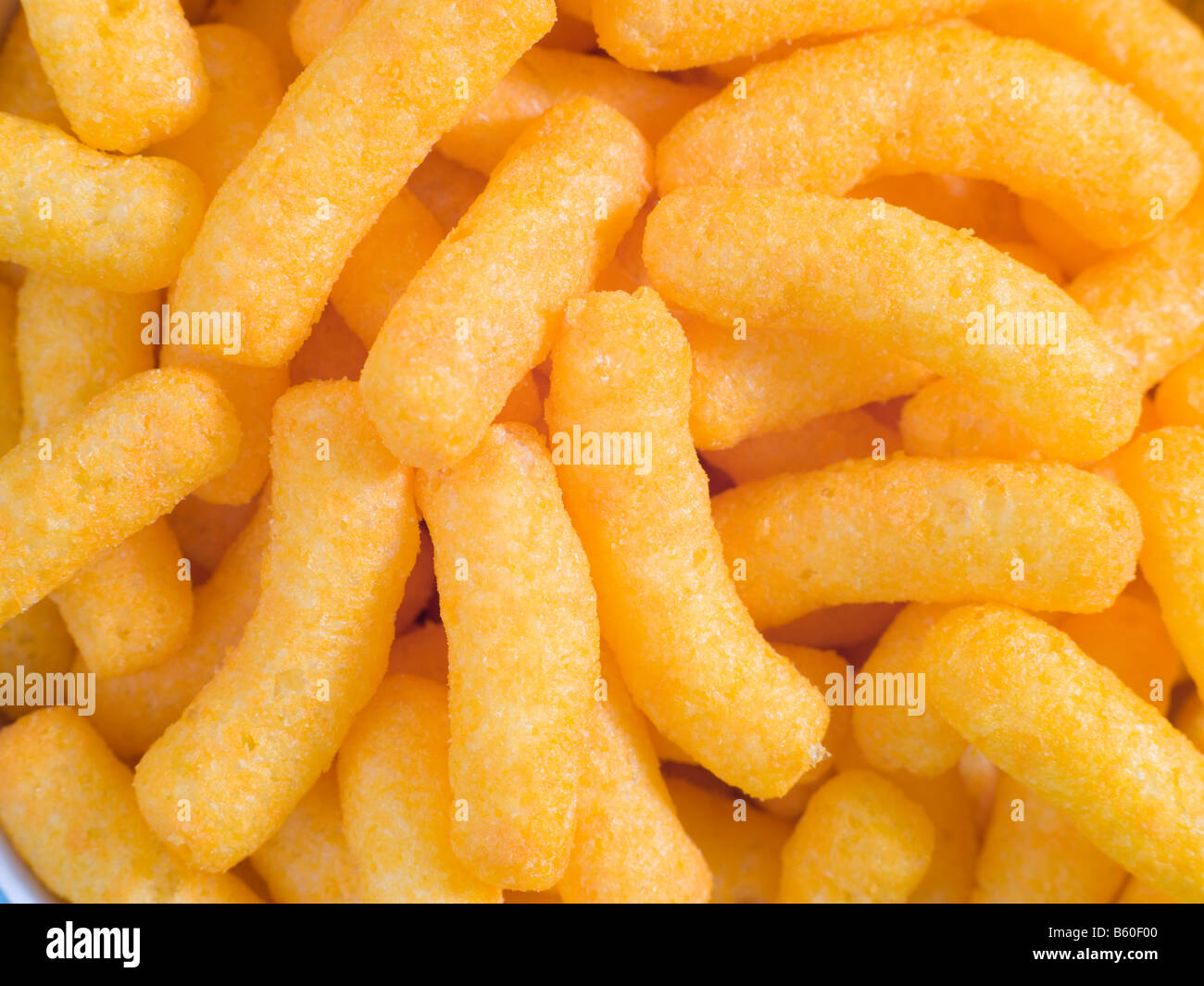 Pomme de terre Fromage Collations Puff Banque D'Images