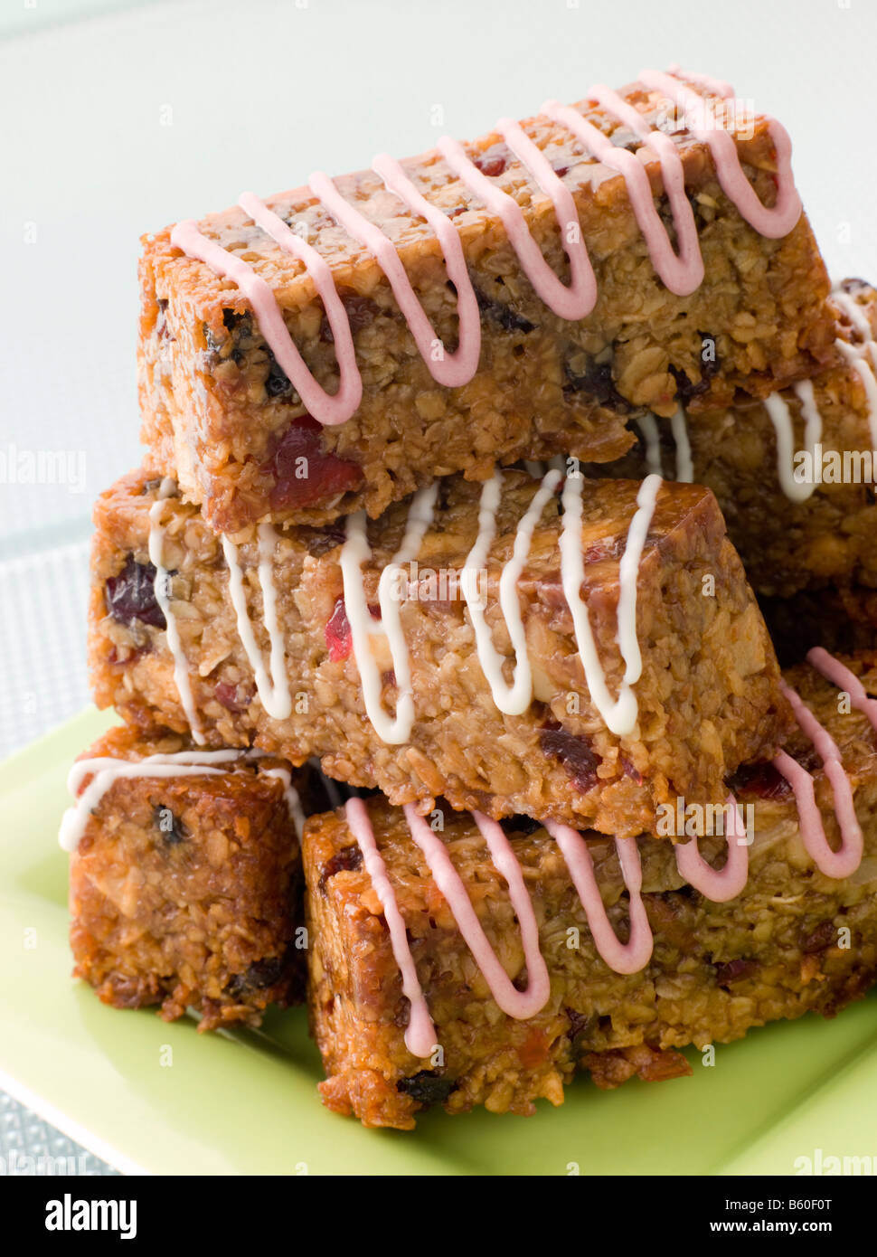 Crêpes au chocolat et noix Fruits Bars Banque D'Images