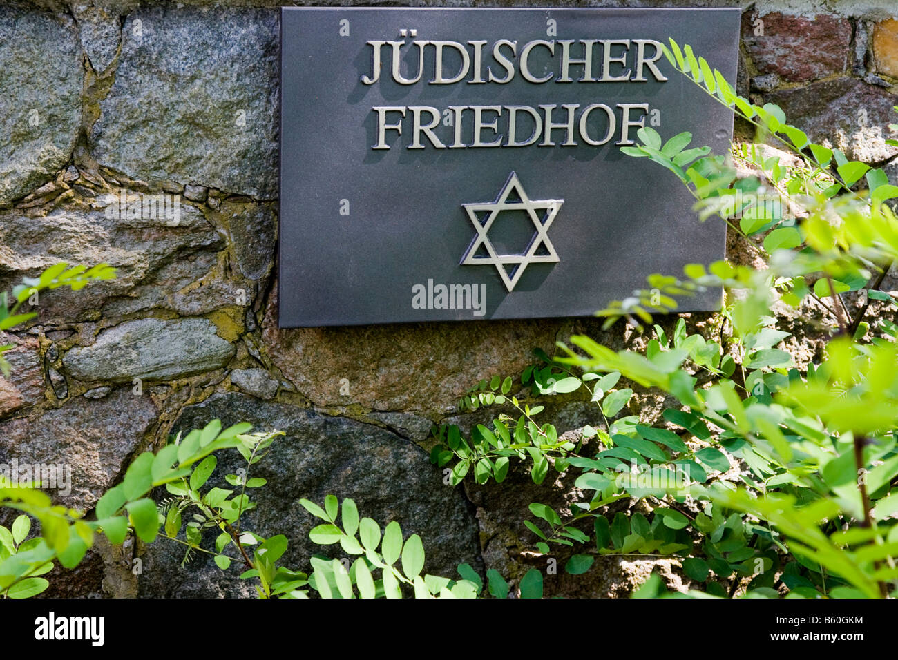 Détruit cimetière juif de Strausberg près de Berlin, Brandebourg Banque D'Images