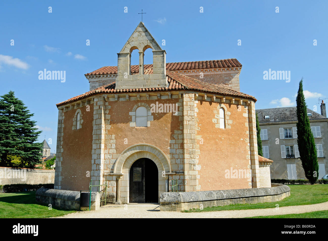 Le baptistère, l'église Saint Jean, baptistère, Poitiers, Poitou Charentes, France, Europe Banque D'Images