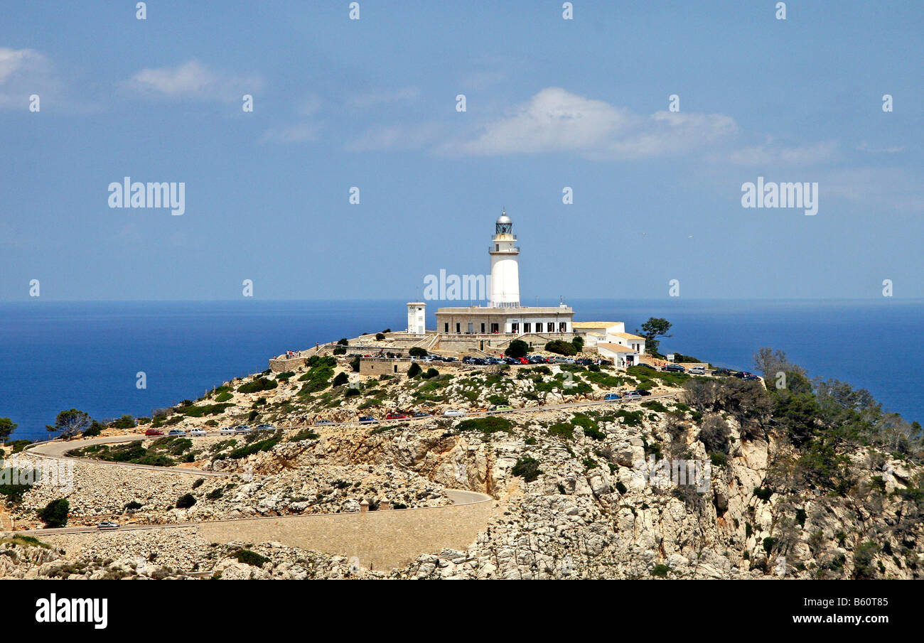 Phare, Cap Formentor, Majorque, Îles Baléares, Espagne, Europe Banque D'Images