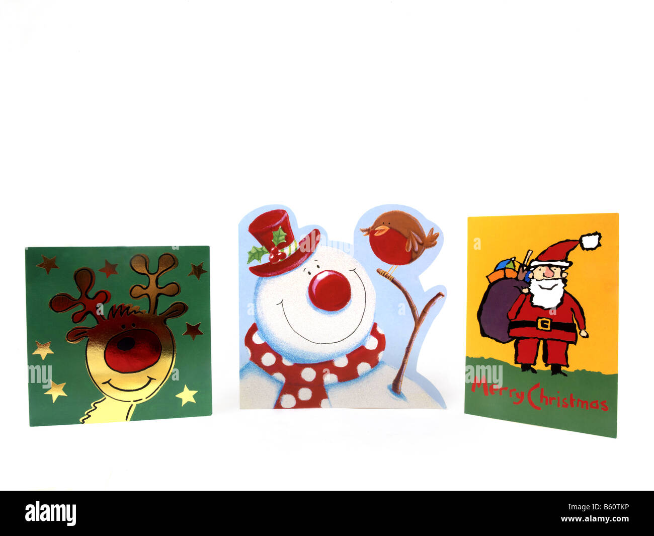 Sélection de cartes de Noël Banque D'Images