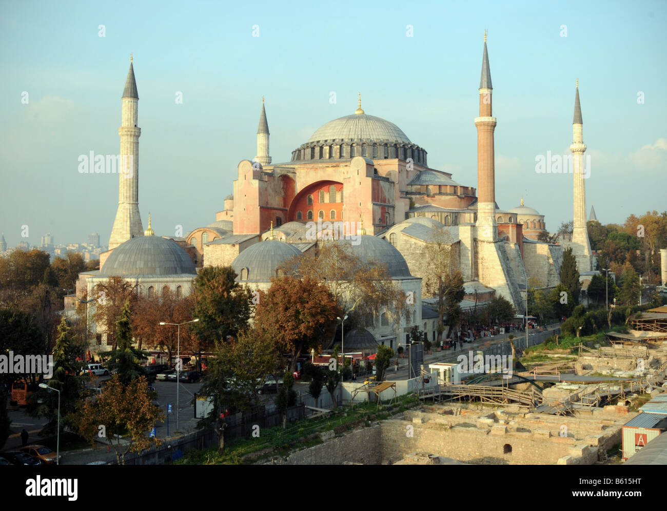 La magnifique mosquée Sainte-Sophie à Istanbul, Sultanahmet. Banque D'Images