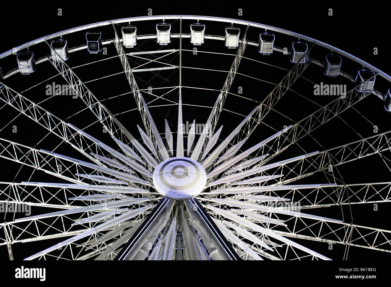 Grande roue à Hyde Park Londres pour Winter Wonderland event Banque D'Images