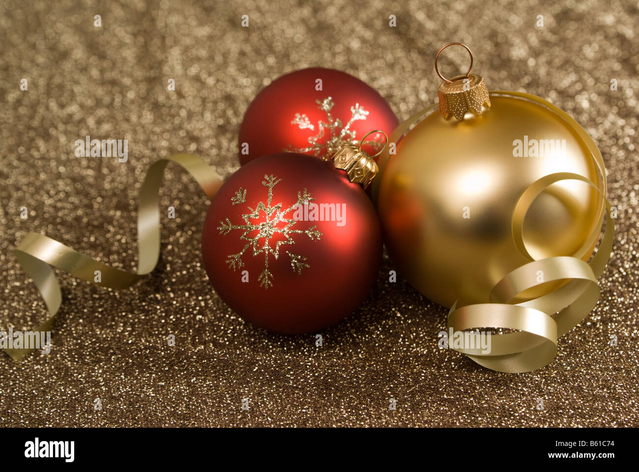 Boules de Noël ARVB.. Banque D'Images